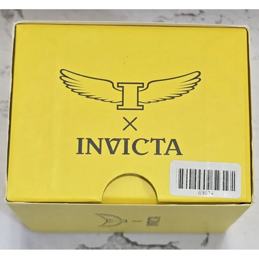 Invicta Specialty Men's Watch 44mm Textured Dial All Gold  Tone 69974 Brand New